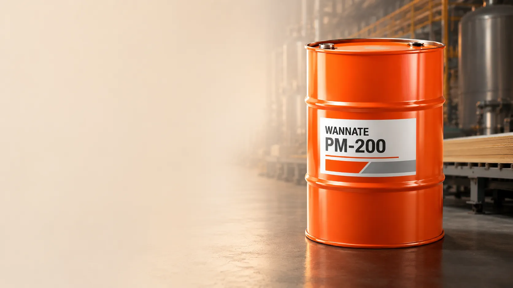 Иллюстрация бочки WANNATE PM-200 для промышленной поставки